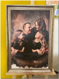 портрет в багете